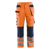 Blaklader BLAKLADER 15651811 | Ventilated Hi Vis trousers Hi Vis Reflective Work Trousers Men - Mesh Panels - 156518115389