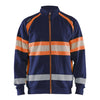 Blaklader BLAKLADER 35511158 Hi Vis Sweater Hi Vis Reflective Full-zip Work Sweatshirt MEN - 100% Cotton - 355111588953