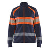 Blaklader BLAKLADER 35051158 Hi Vis Reflective Full-zip Work Sweatshirt WOMEN - 100% Cotton - 350511588953