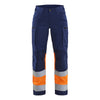 Blaklader BLAKLADER 71611811 | Women's Hi Vis trousers with stretch Hi Vis Reflective Work Trousers Women - Class 1 Certified - 716118118953