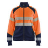 Blaklader BLAKLADER 35082528 Hi Vis Reflective Half-zip Work Sweatshirt WOMEN - Brushed Inside - 350825285389
