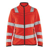 Blaklader BLAKLADER 49661010 Women's Hi Vis microfleece jacket Hi Vis Reflective Work Jacket WOMEN - Antipilling Fleece - 496610105500