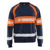 Blaklader BLAKLADER 33591158 Hi Vis Sweater Hi Vis Reflective Work Sweatshirt MEN - 100% Cotton - 335911588953
