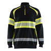 Blaklader BLAKLADER 35531158 Hi Vis Sweater Hi Vis Reflective Half-zip Work Sweatshirt MEN - 100% Cotton - 355311589933