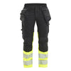 Blaklader BLAKLADER 70301149 | Women's Hi vis Trousers Stretch Hi Vis Reflective Work Trousers Women - Cordura Denim - 703011499933