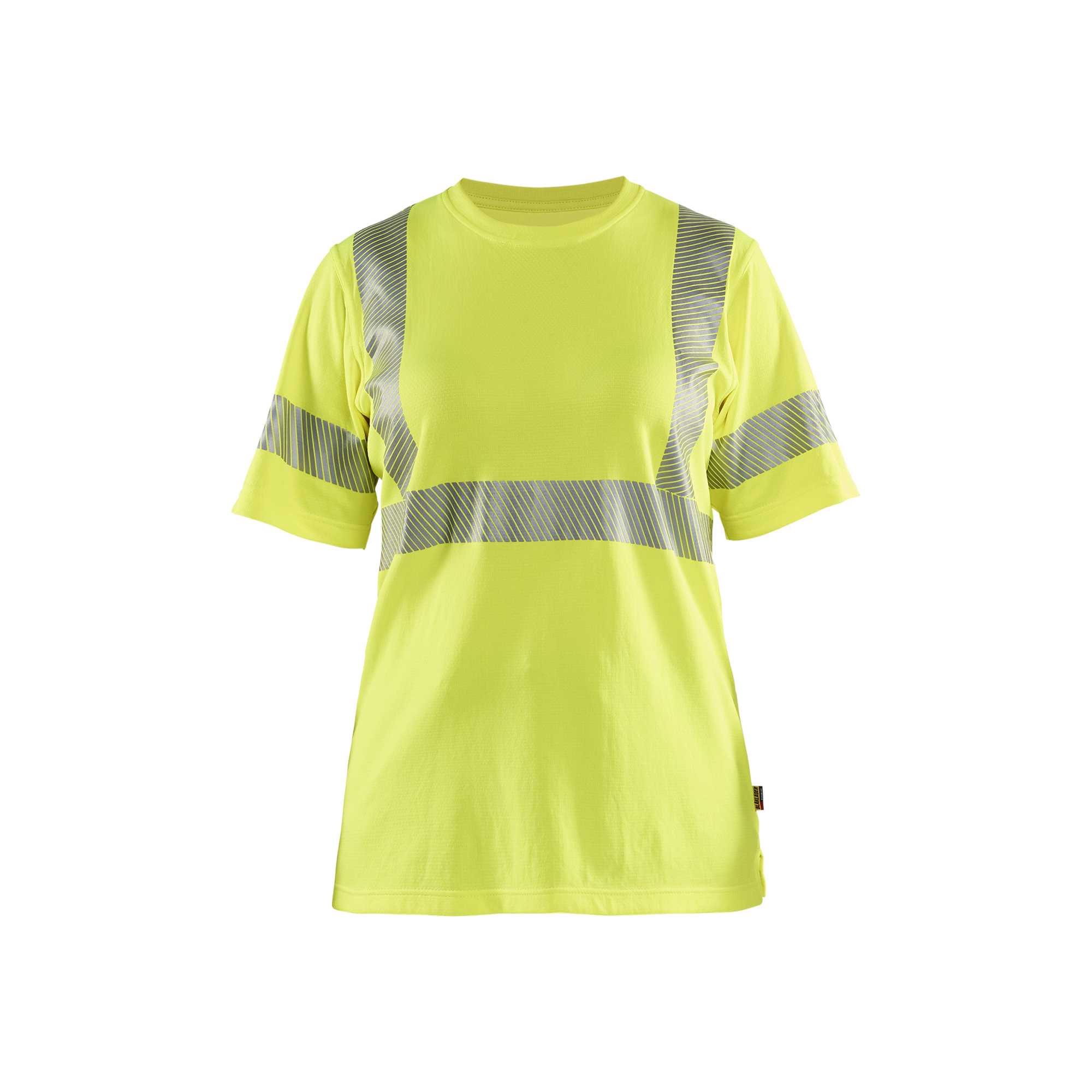 BLAKLADER 35022537 Women's Hi vis T shirt Hi Vis Reflective Short Sleeve Work T-Shirt WOMEN - 55% Polyester