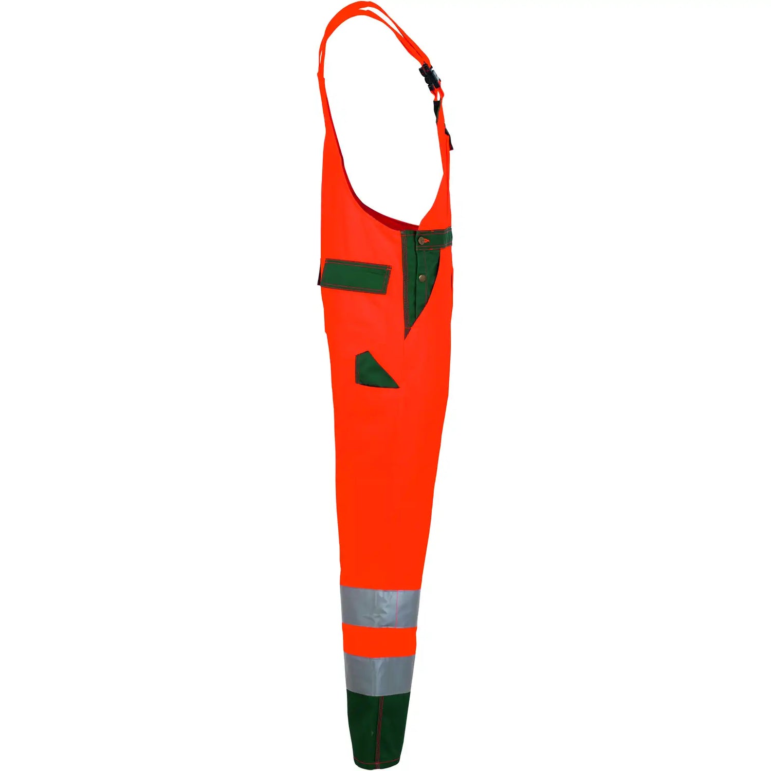 Planam Warnschutz Latzhose orange/grün 102 orange/grün - Produktbild ohne Model
