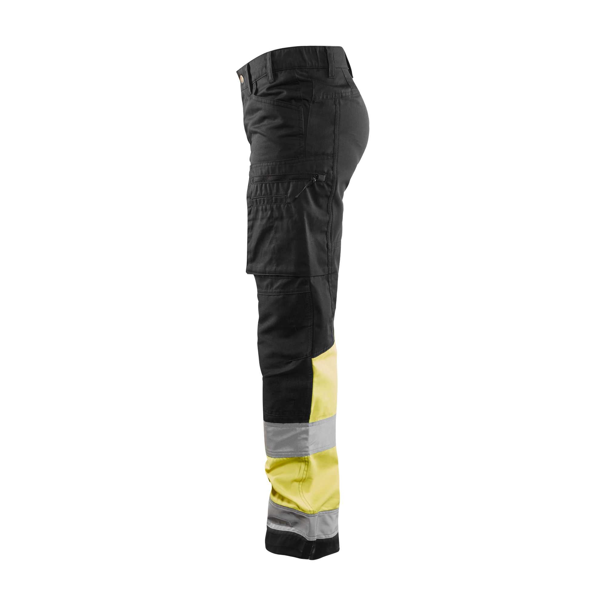 BLAKLADER 71611811 | Women's Hi Vis trousers with stretch Hi Vis Reflective Work Trousers Women - Class 1 Certified