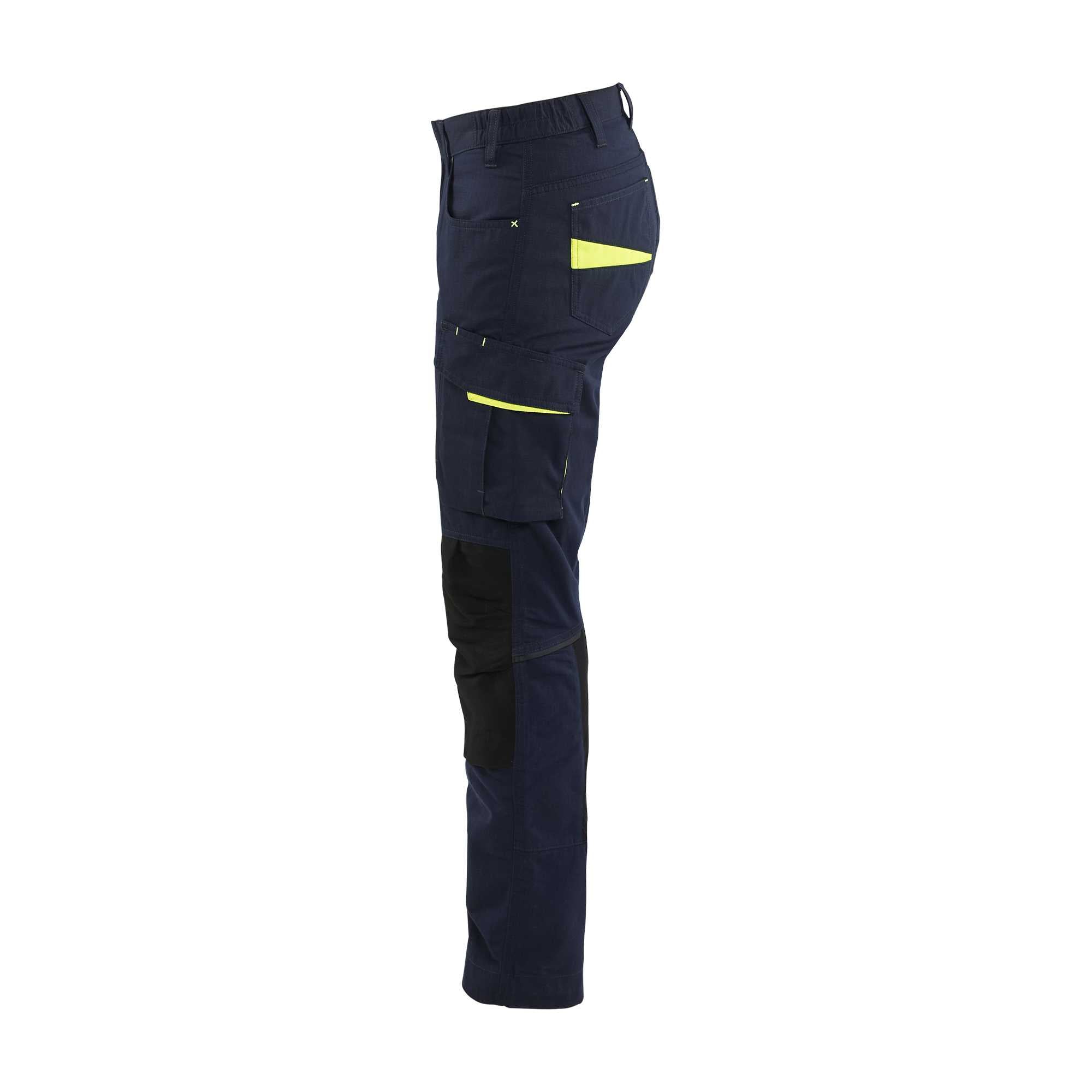 BLAKLADER 71951330 | Women's service trousers with stretch Hi Vis Reflective Work Trousers Women - Ripstop Fabric