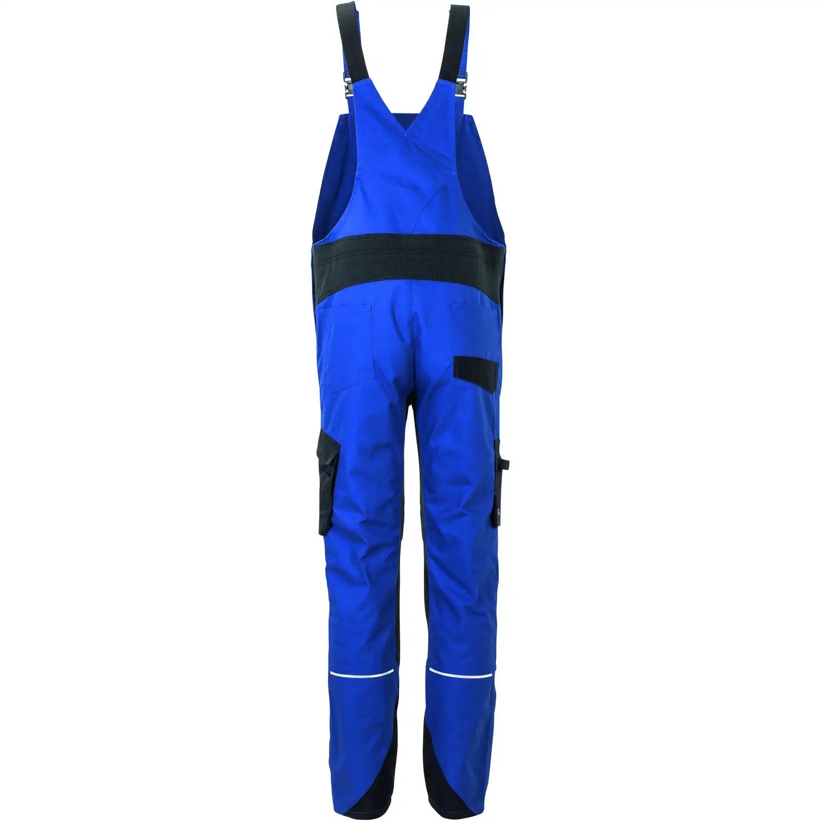 Planam Norit Herren Latzhose kornblumenblau/schwarz 102 kornblumenblau/schwarz - Produktbild ohne Model