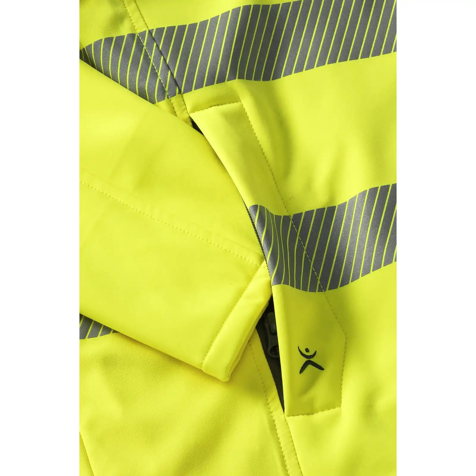 Planam Norit Warnschutz Damen Pure Softshelljacke gelb  36 gelb - Extra Detailbild