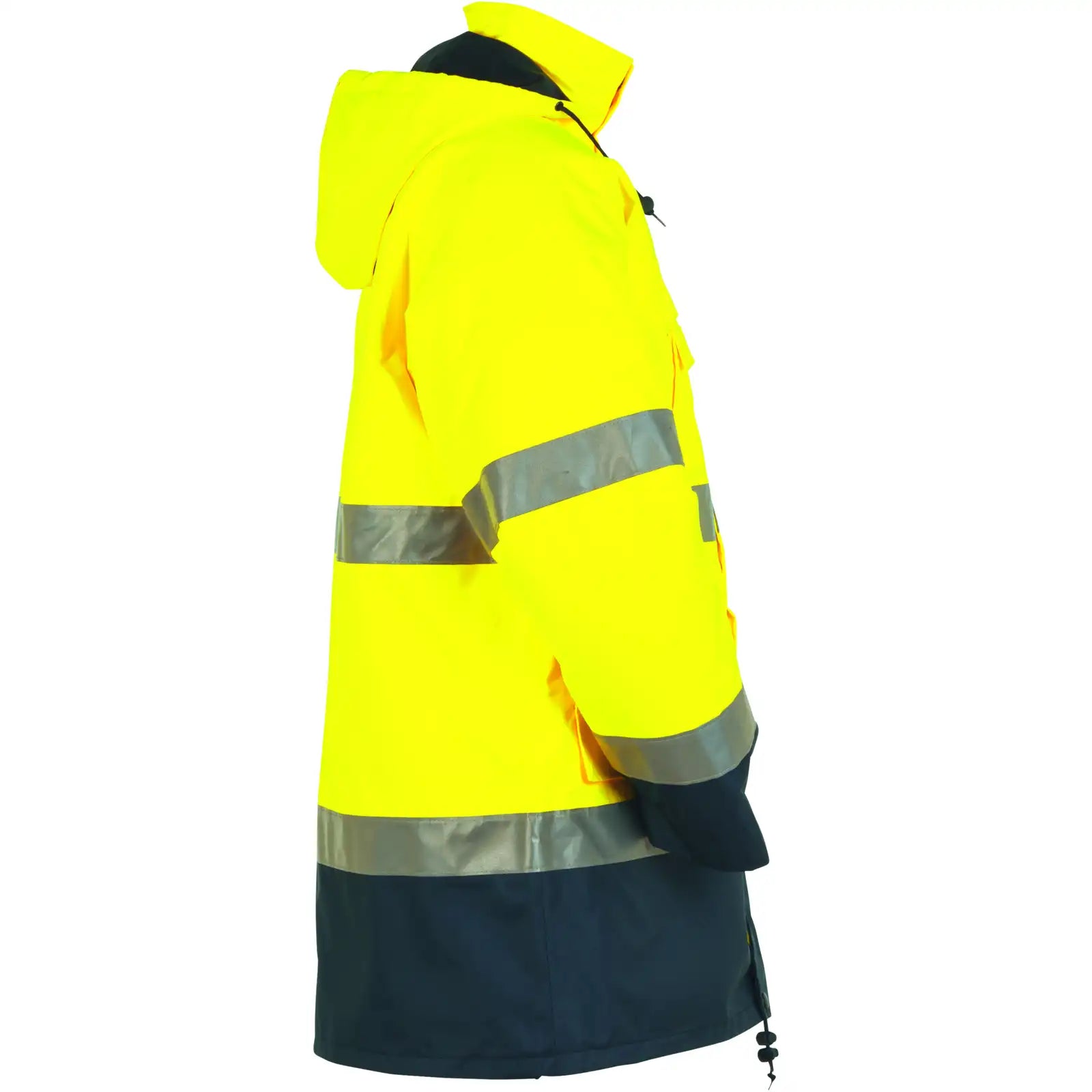 Planam Warnschutz Parka gelb/marine 4XL gelb/marine - Produktbild ohne Model