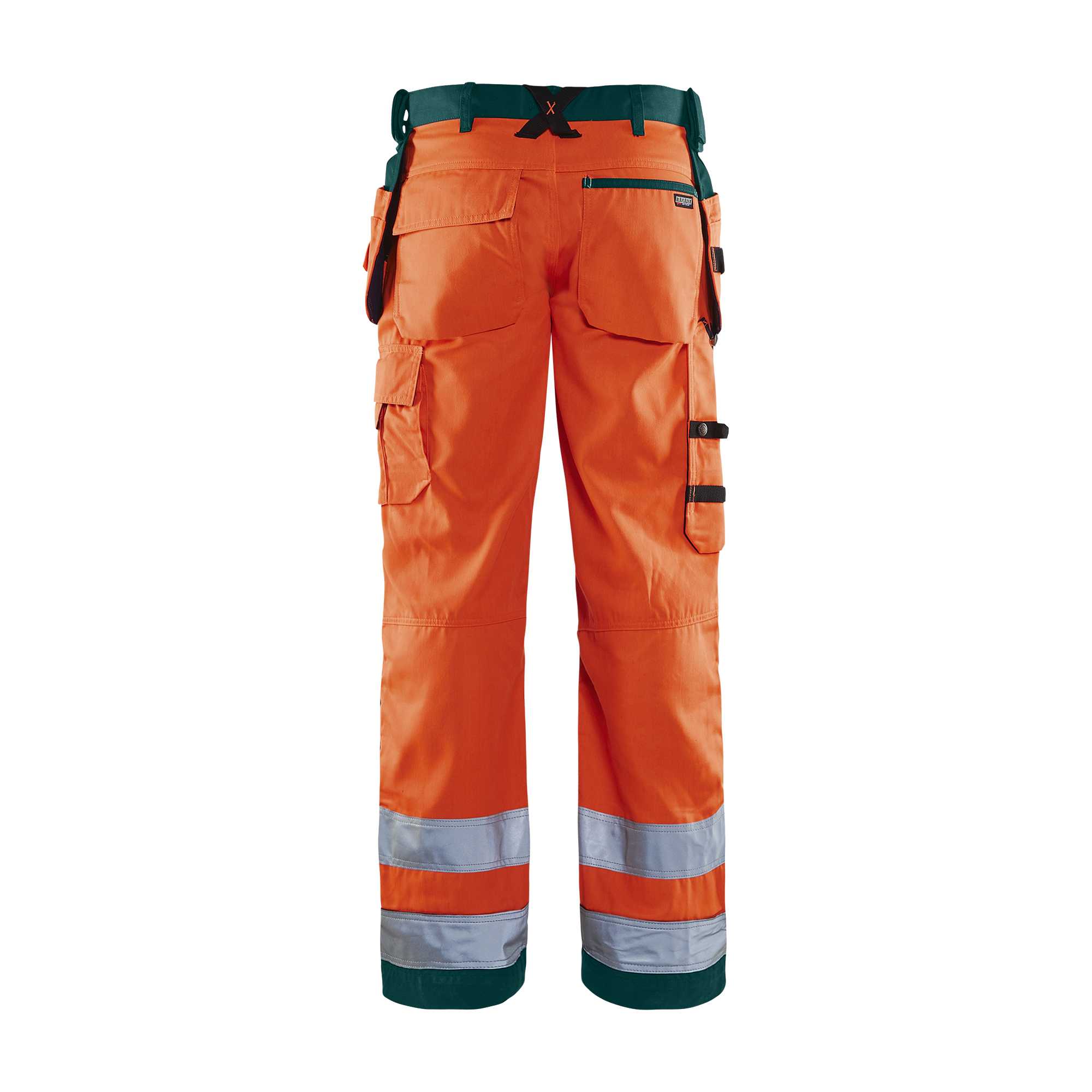BLAKLADER 15681811 | Hi Vis craftsman trousers Hi Vis Reflective Work Trousers Men - Twill Fabric