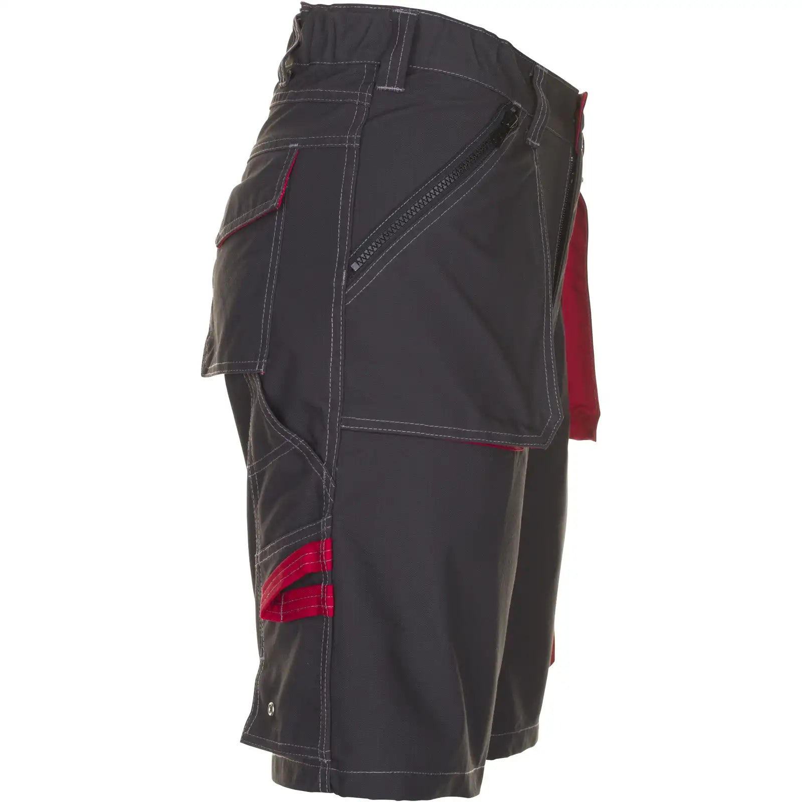 Planam Basalt Shorts anthrazit/rot S anthrazit/rot - Produktbild ohne Model