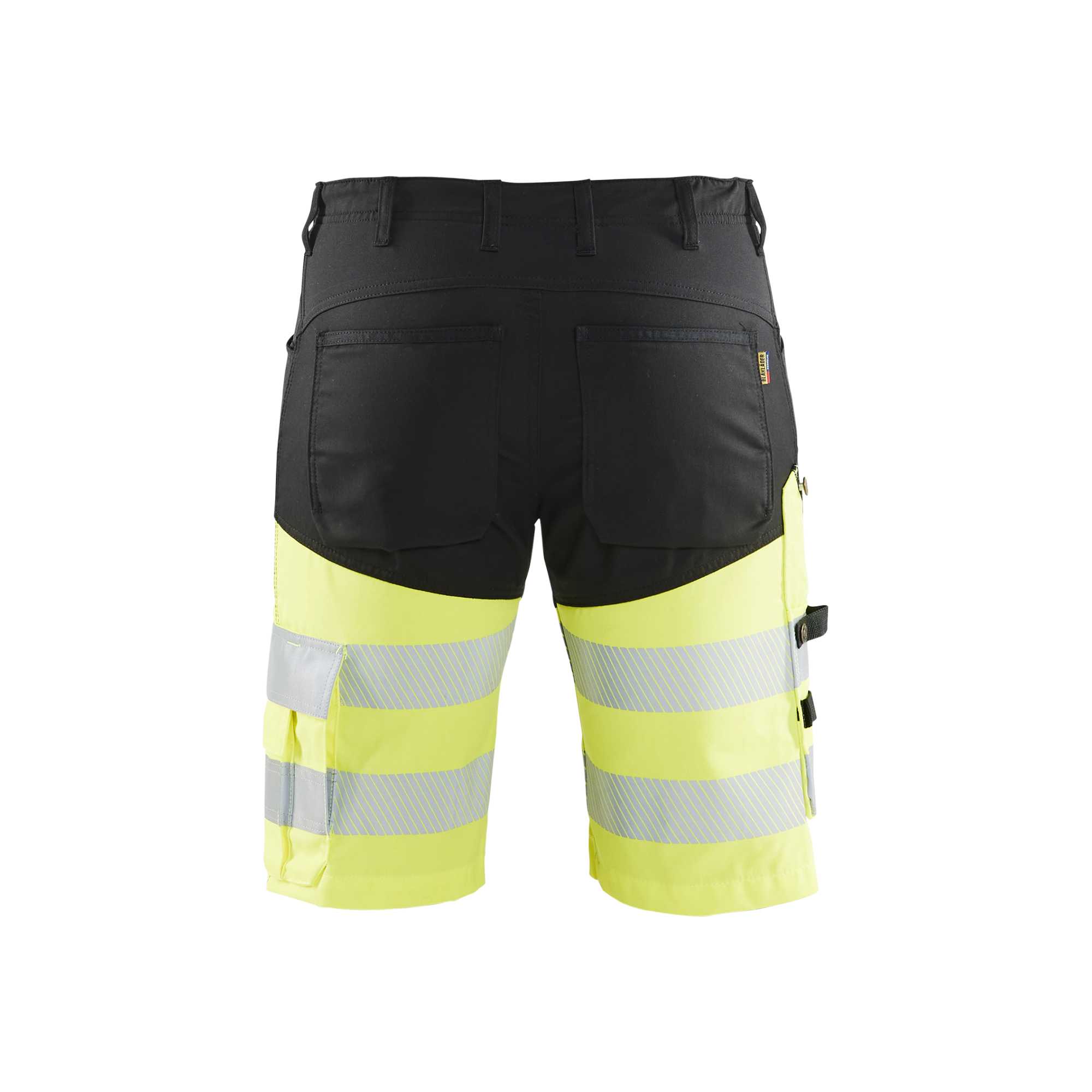 BLAKLADER 15411811 | Hi Vis shorts with stretch Hi Vis Reflective Work Shorts Men - Class 1 Certified