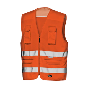 TRAFFIC WAISTCOAT - Class 2 - High-Vis - Double Reflective Band