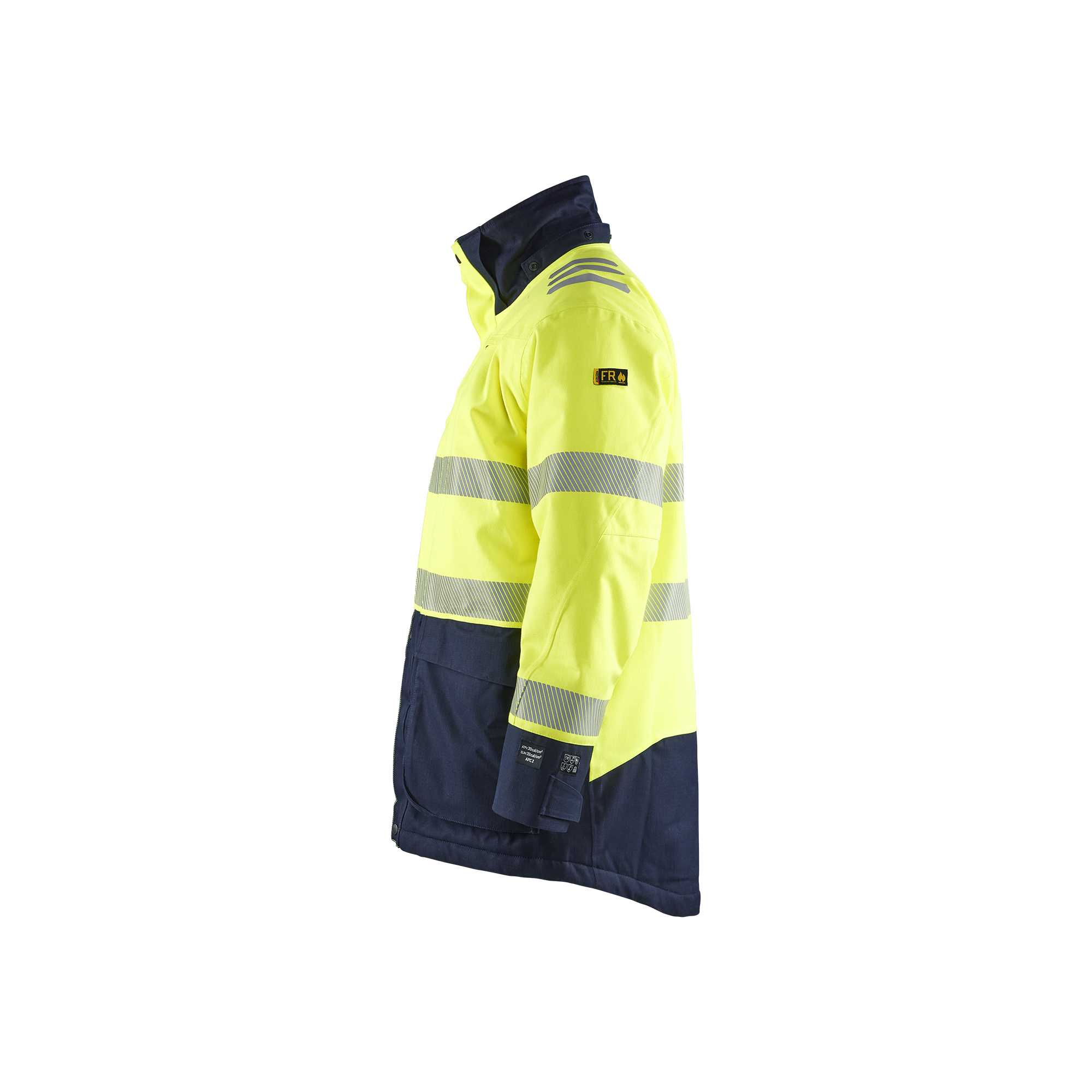 BLAKLADER 45271534 Multinorm Winter Parka Hi Vis Reflective Parka Work Jacket MEN - Ripstop