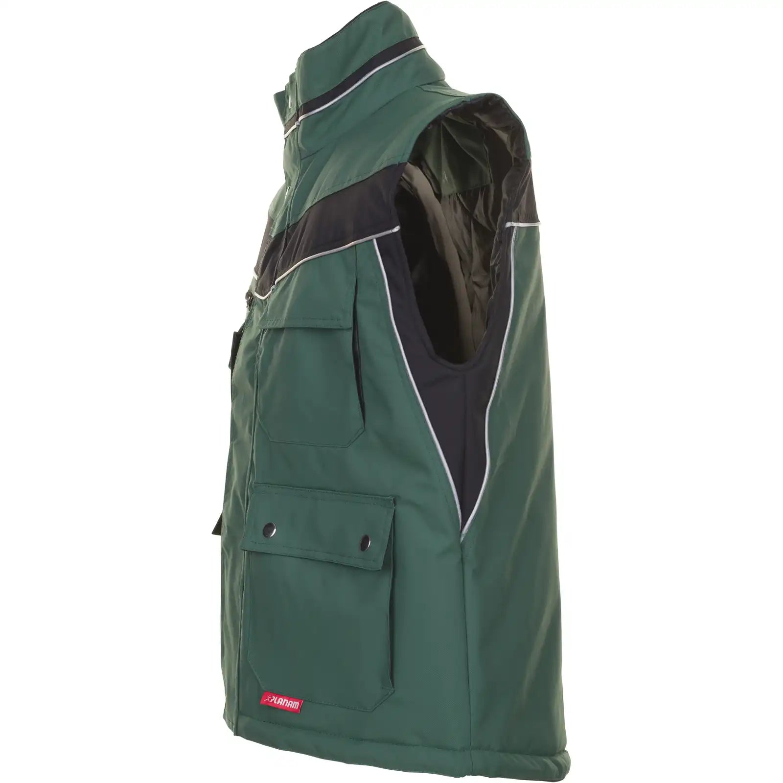Planam Plaline Winterweste grün/schwarz XS grün/schwarz - Produktbild ohne Model