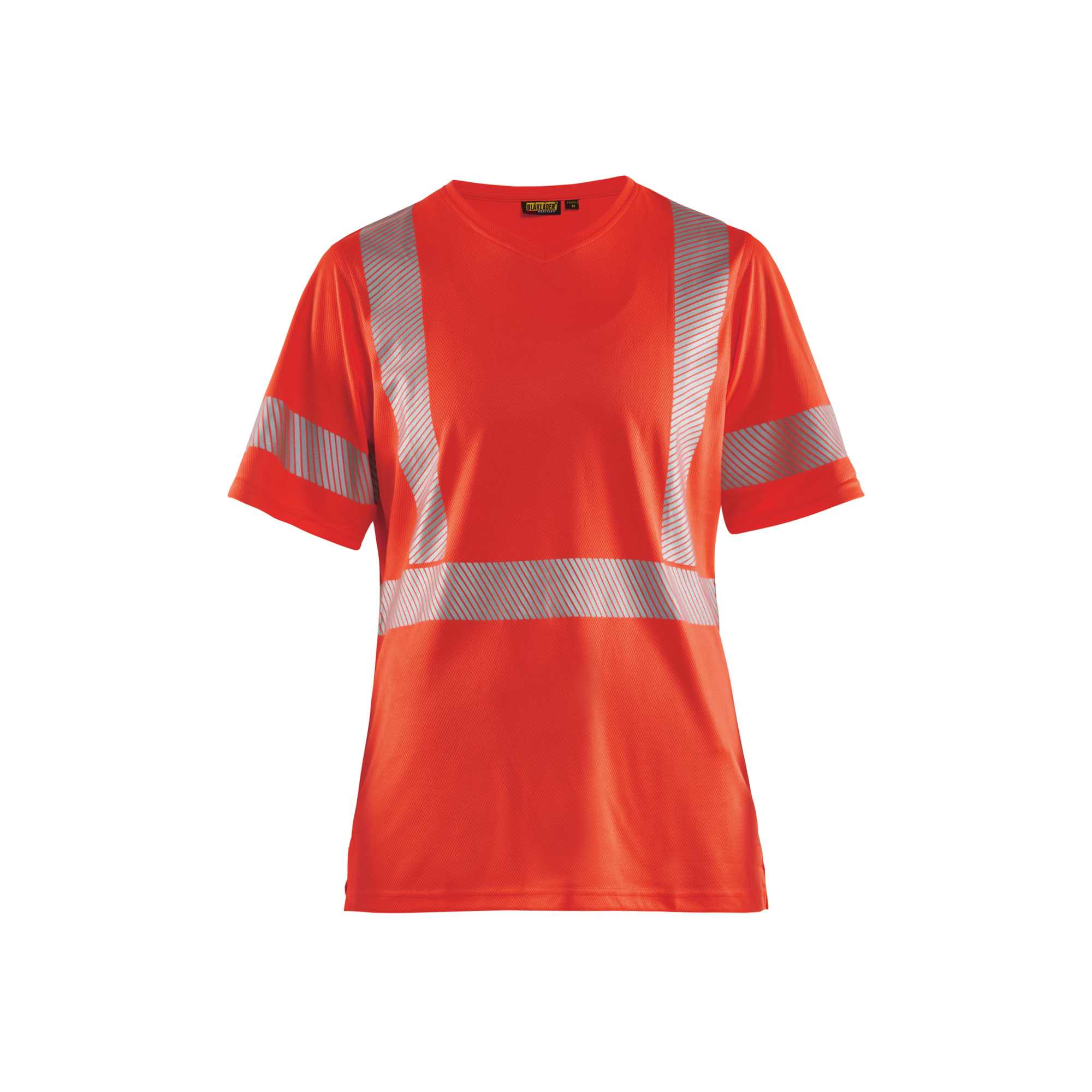 BLAKLADER 33361013 Women's UV protected Hi Vis T shirt Hi Vis Reflective Short Sleeve Work T-Shirt WOMEN - 100% Polyester
