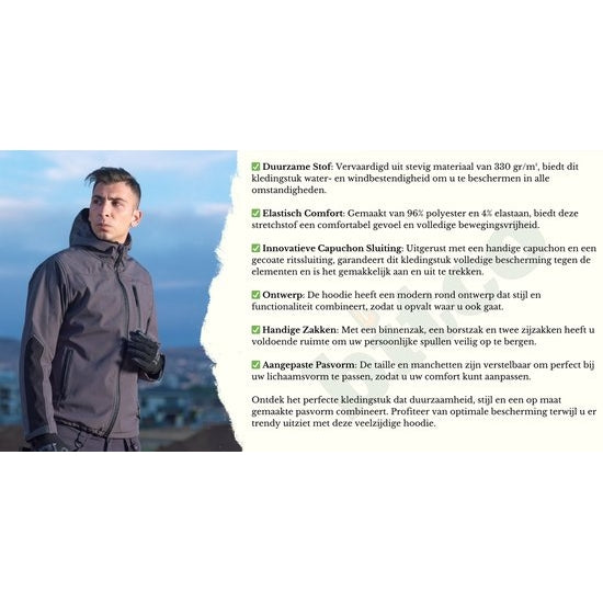 BITCO SPREE Softshell Jacket - Water-Resistant - Windproof - Fleece Lining - Image 5