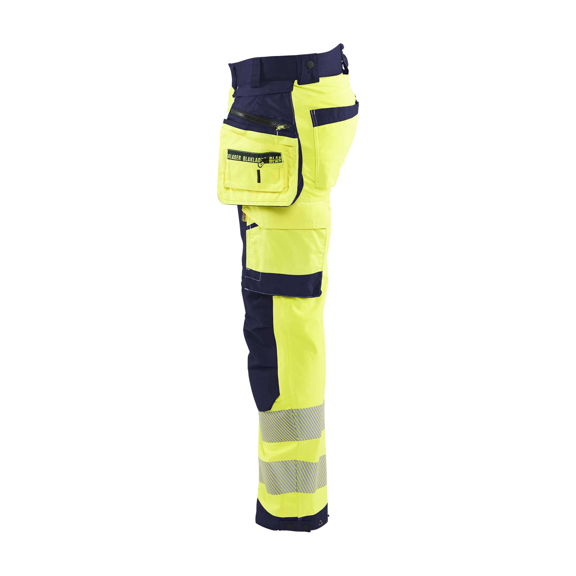 BLAKLADER 18202513 | Hi vis Softshell Trousers Hi Vis Reflective Work Trousers Men - Waterproof