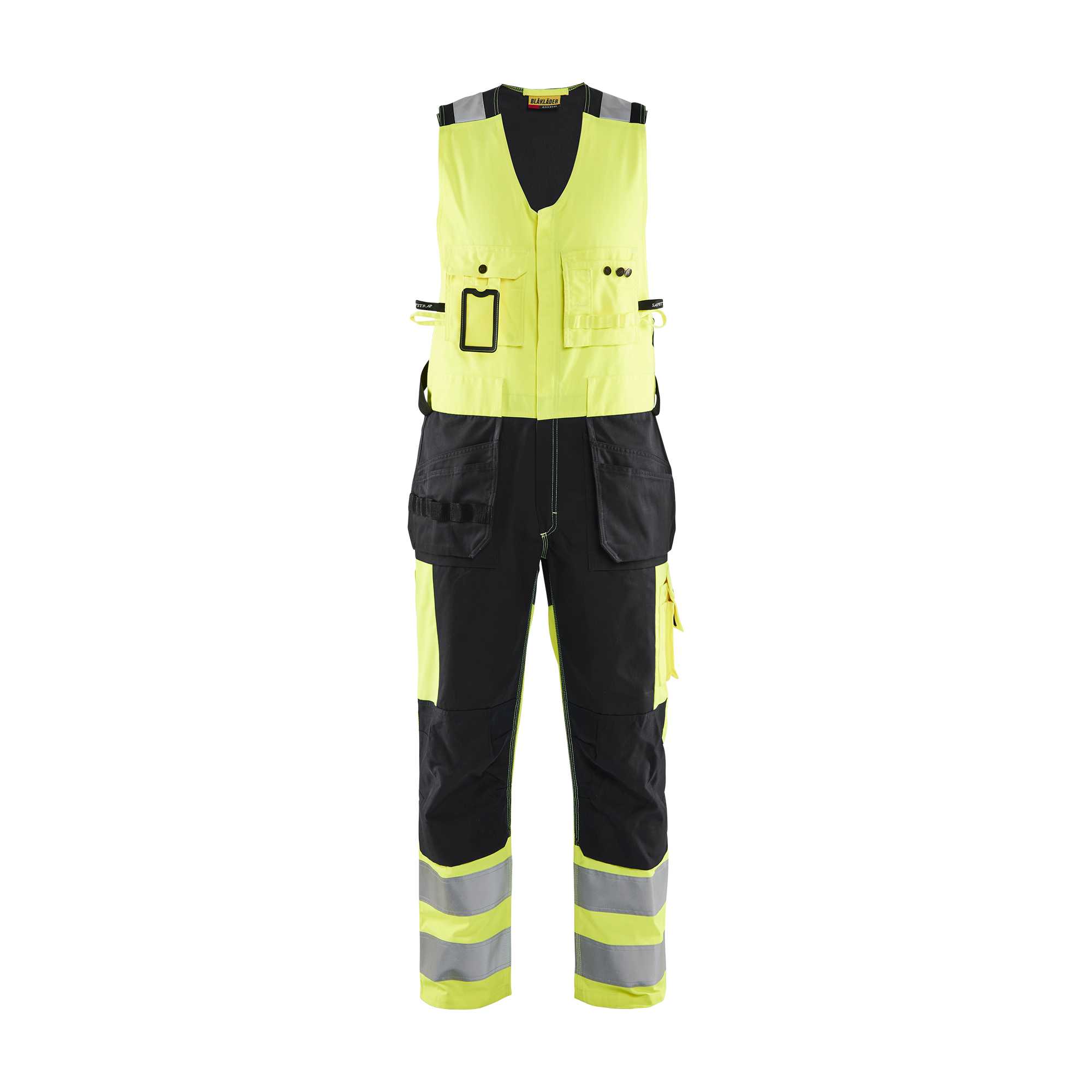 BLAKLADER 26531804 Hi Vis Sleeveless Overall Work Overall Men - polyester cotton blend