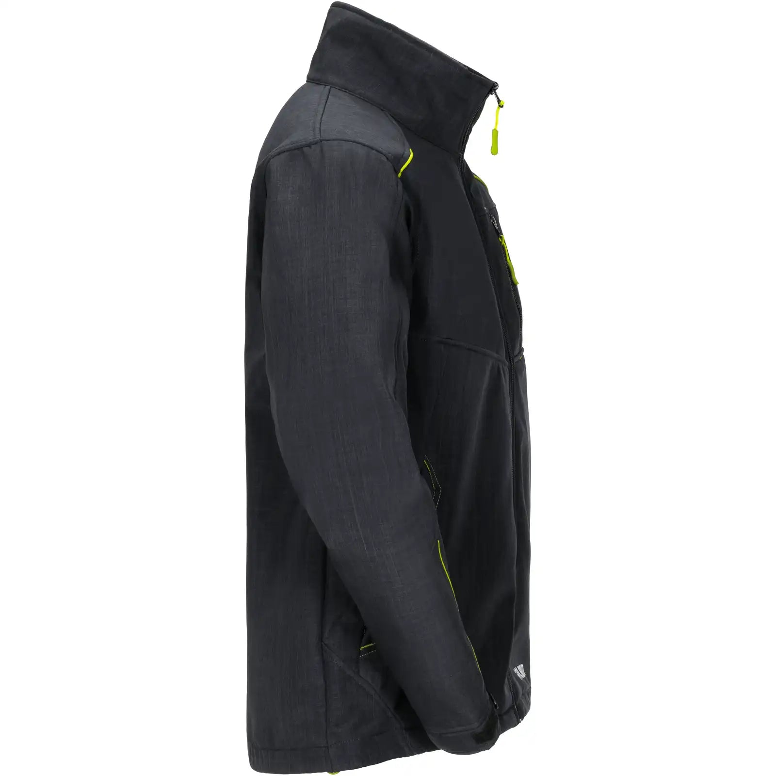 Planam Outdoor Neon Softshelljacke grau/grün L grau/grün - Produktbild ohne Model