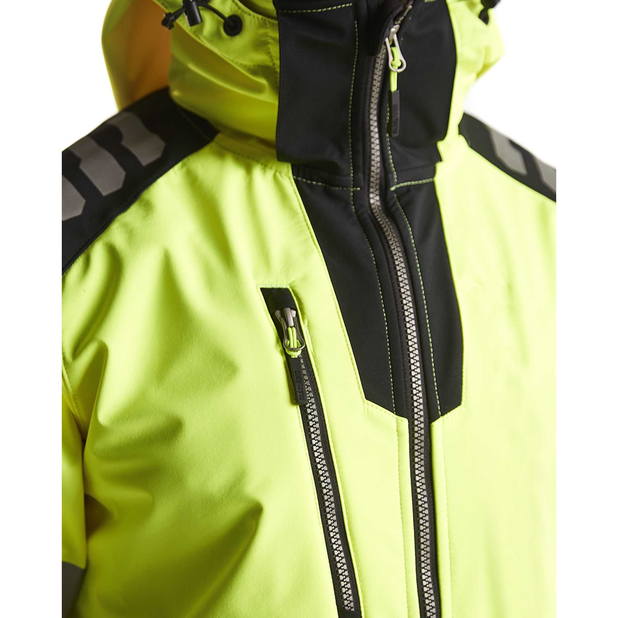 BLAKLADER 44912513 Hi Vis Softshell jacket Hi Vis Reflective Softshell Work Jacket MEN - Waterproof