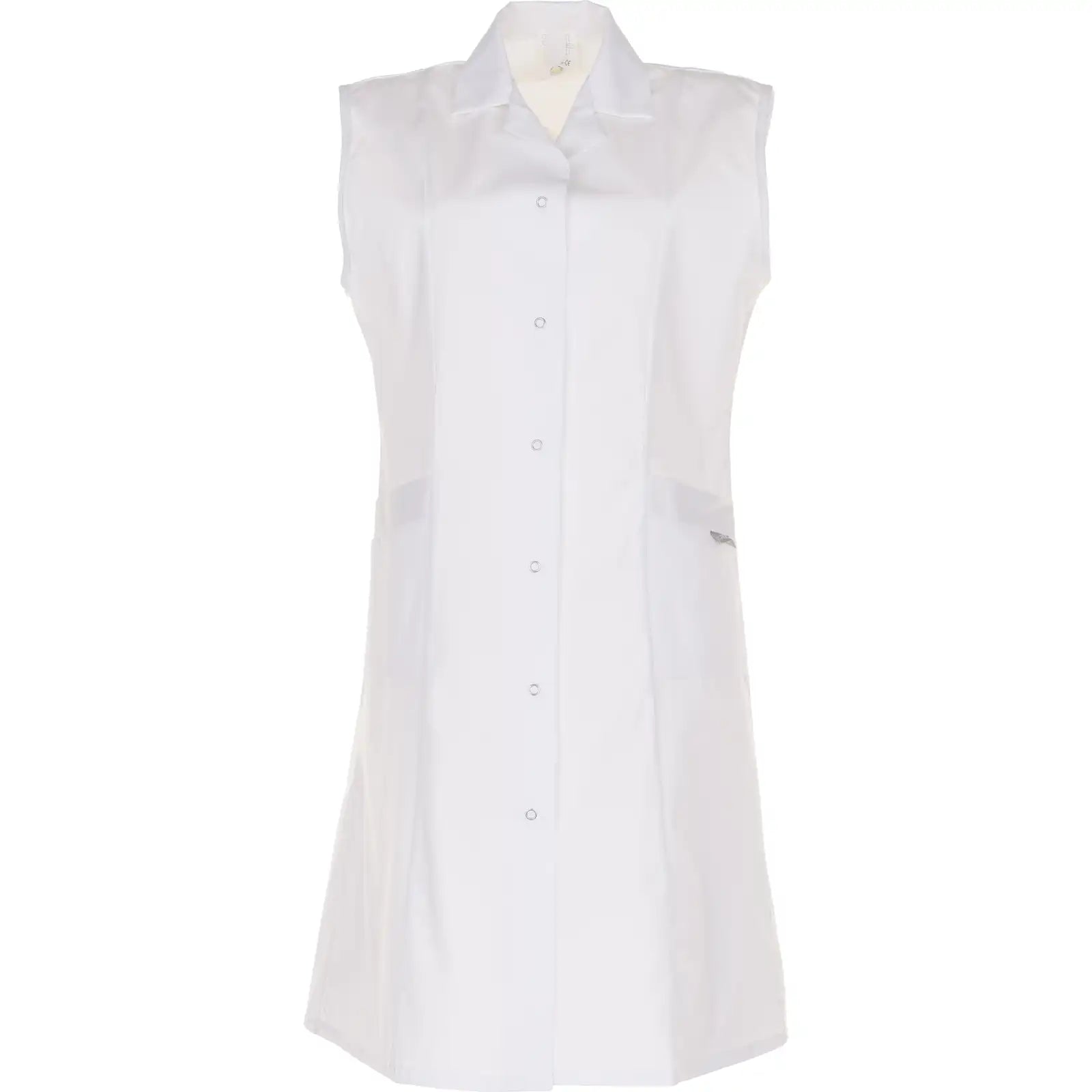 Planam Damen Mantel Mischgewebe ärmellos reinweiß 36 reinweiß - Vorschaubild