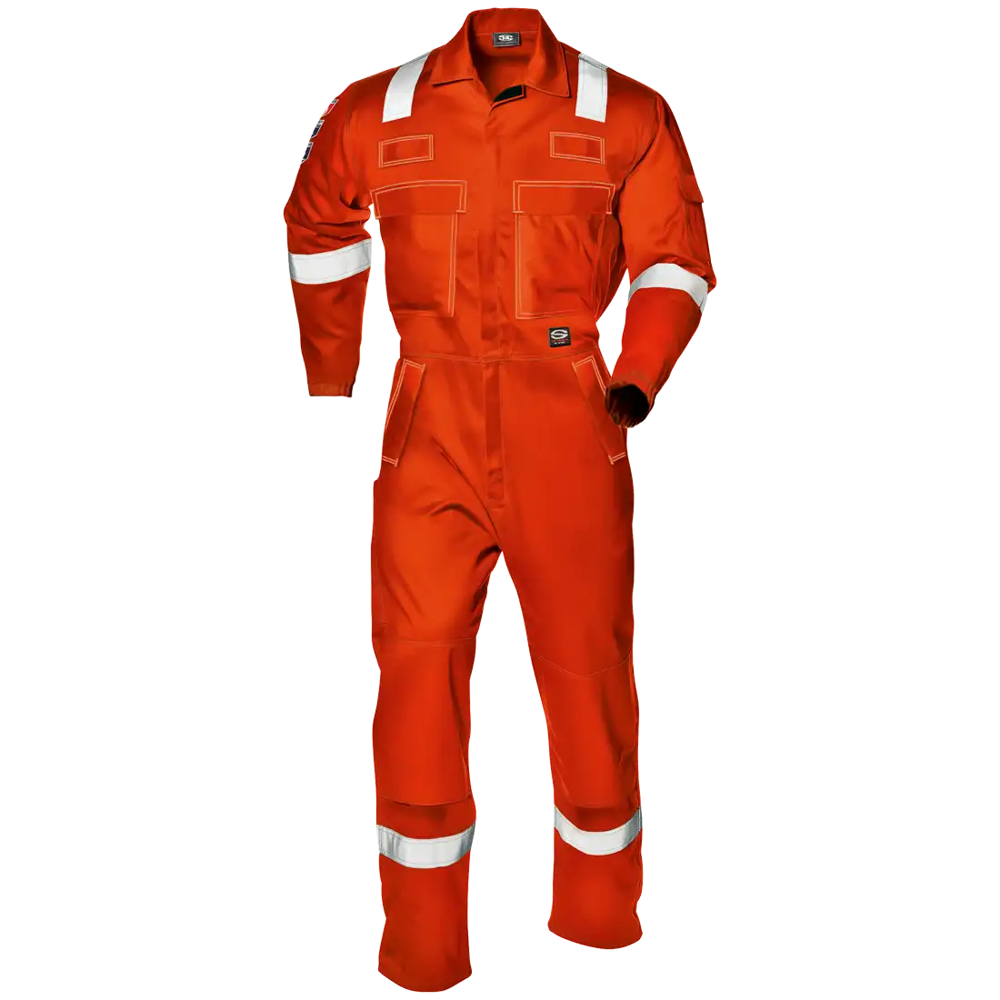 SIR SAFETY LIGHT CARBOFLAME Hi Vis Reflective Work Coverall Men - Knee Pad Pockets