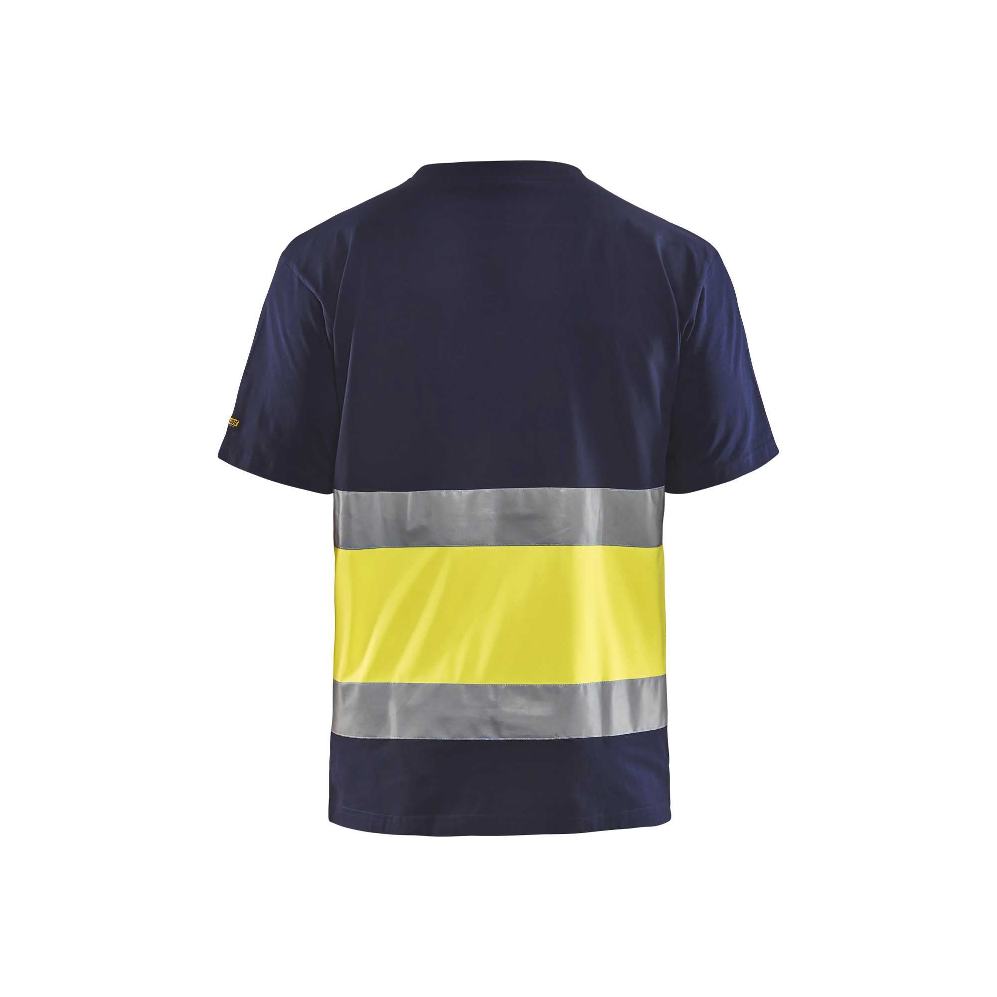 BLAKLADER 33871030 Hi Vis T shirt Hi Vis Reflective Short Sleeve Work T-Shirt MEN - 100% Cotton