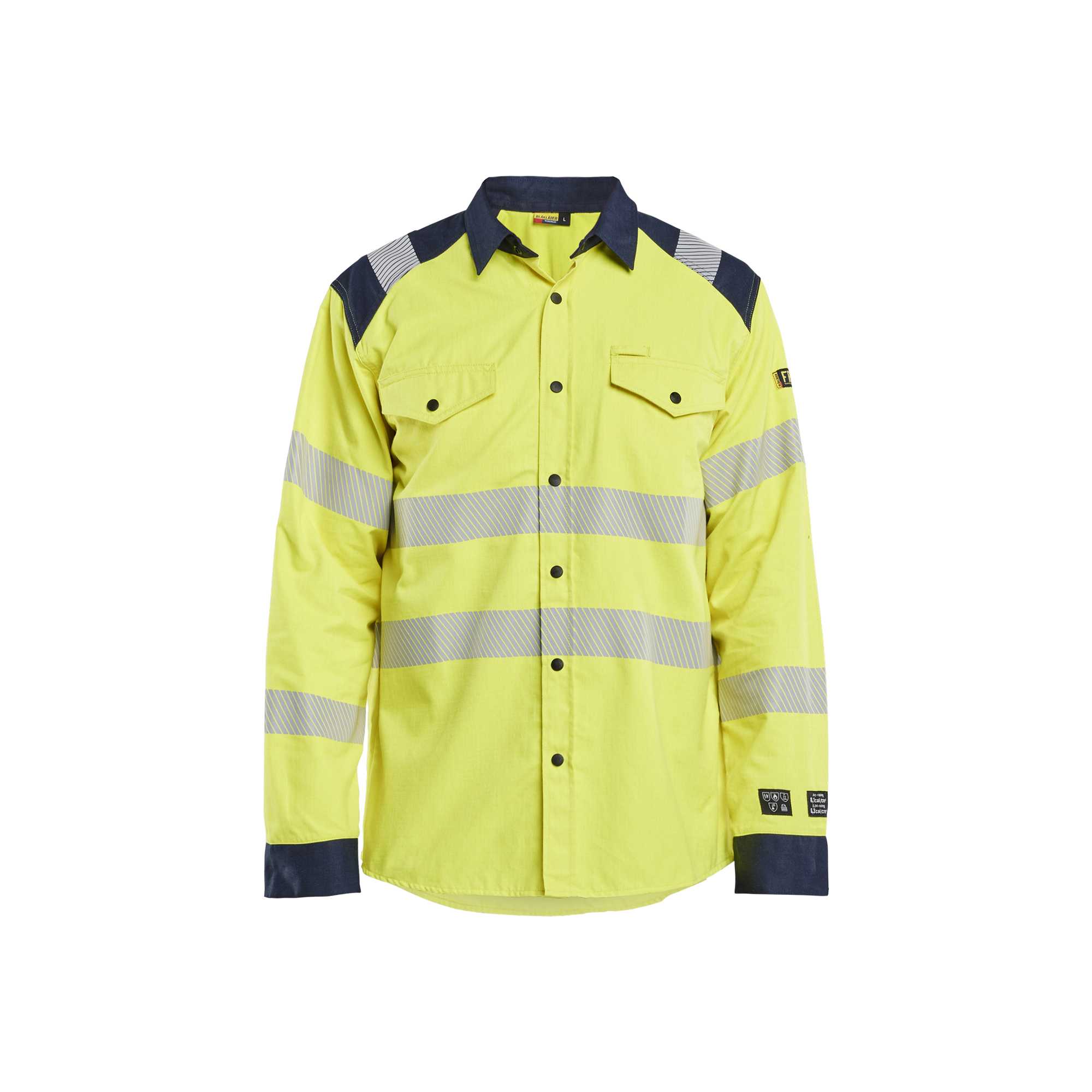 BLAKLADER 32391517 Multinorm shirt Hi Vis Reflective Long Sleeve Work Shirt MEN - Flame Retardant
