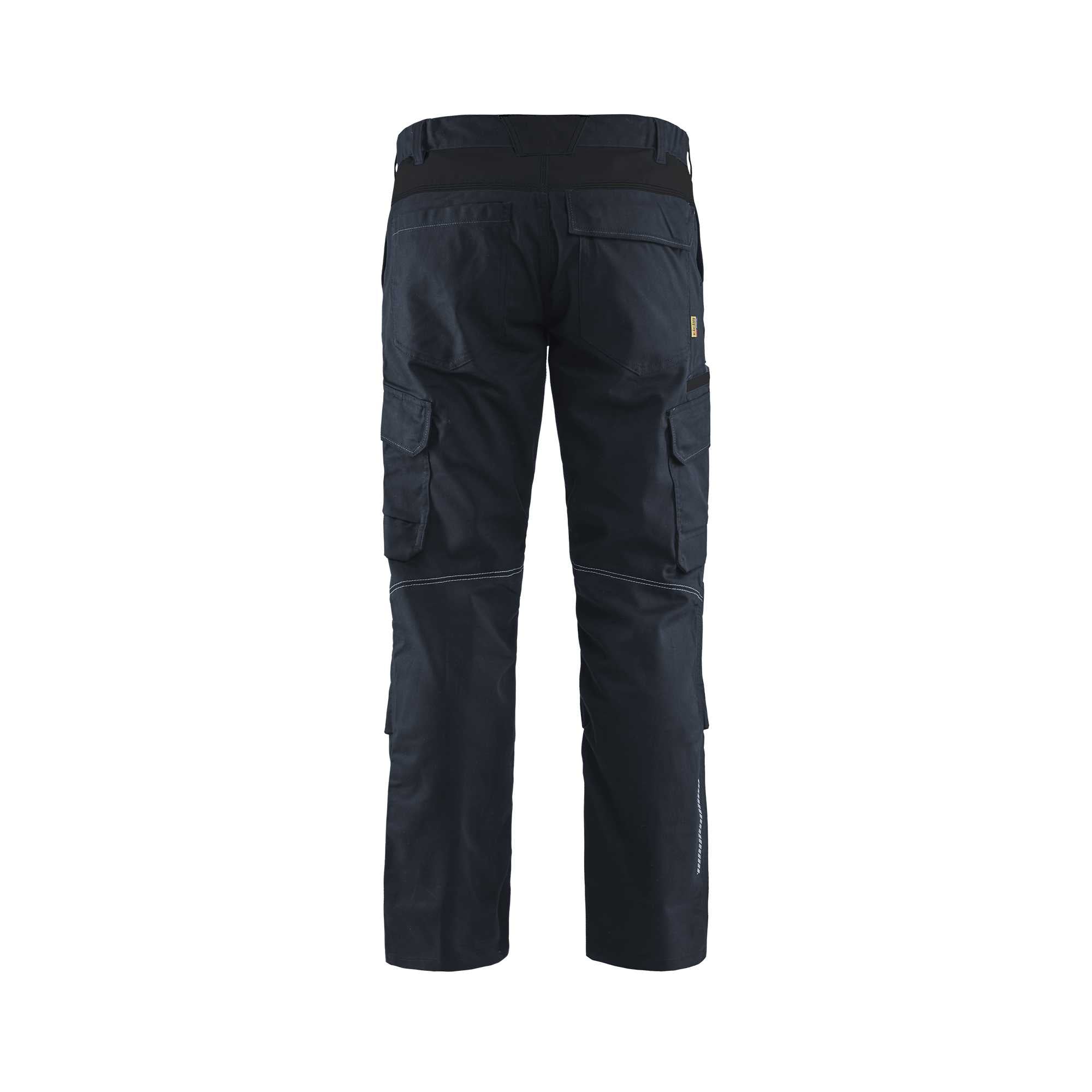 BLAKLADER 14481832 | Industry trousers stretch with knee pad pockets Hi Vis Reflective Work Trousers Men - twill fabric