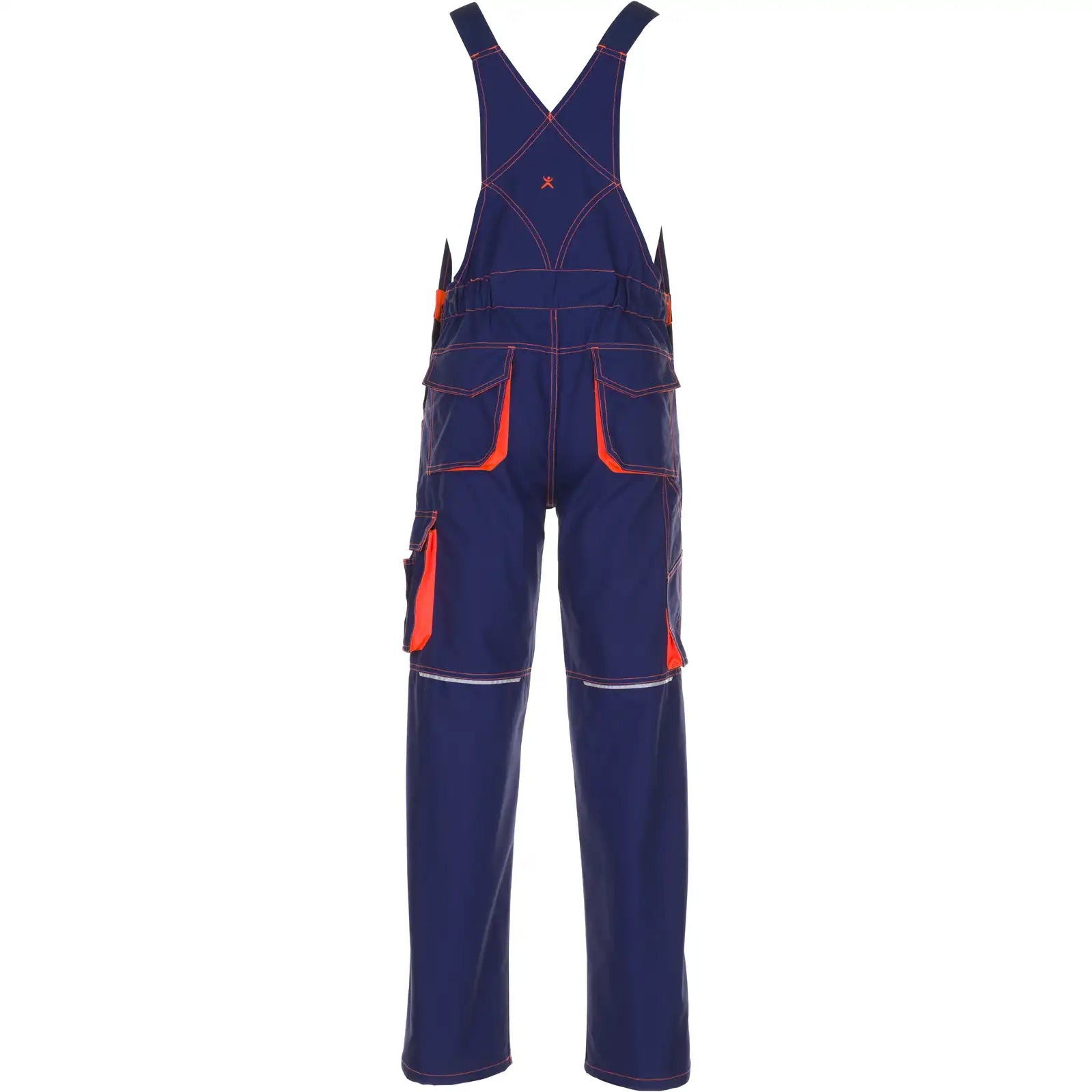 Planam Basalt Neon Latzhose marine/orange 102 marine/orange - Produktbild ohne Model