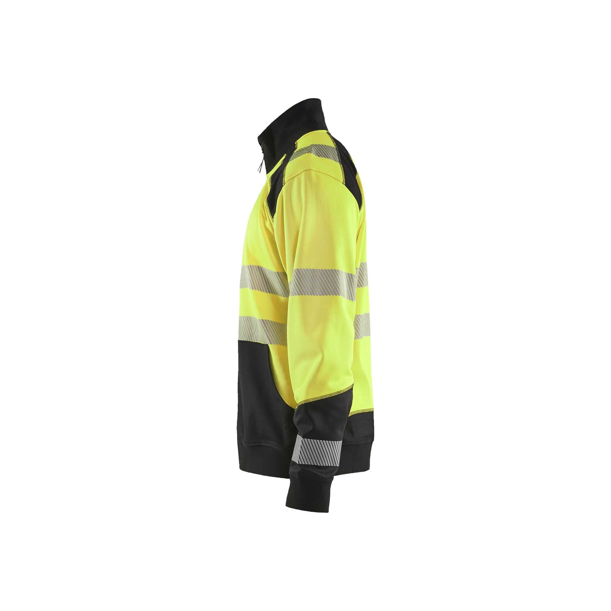 BLAKLADER 35582528 Hi Vis Reflective Full Zip Work Sweatshirt MEN - Brushed Inside