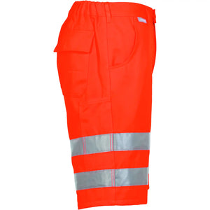 Planam Warnschutz Shorts uni orange S uni orange - Produktbild ohne Model