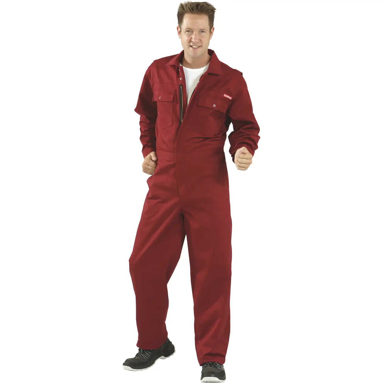 Planam MG 260 Rallyekombi bordeaux 102 bordeaux - Produktbild mit Model