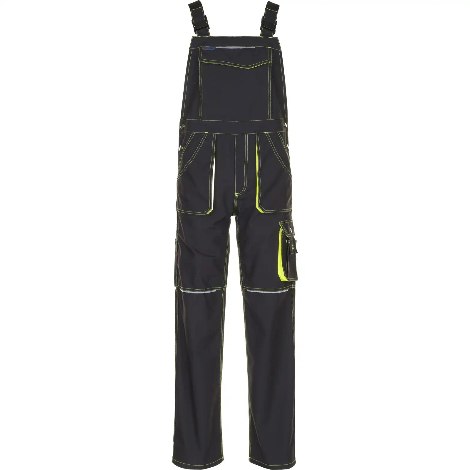 Planam Basalt Neon Latzhose anthrazit/gelb 102 anthrazit/gelb - Vorschaubild