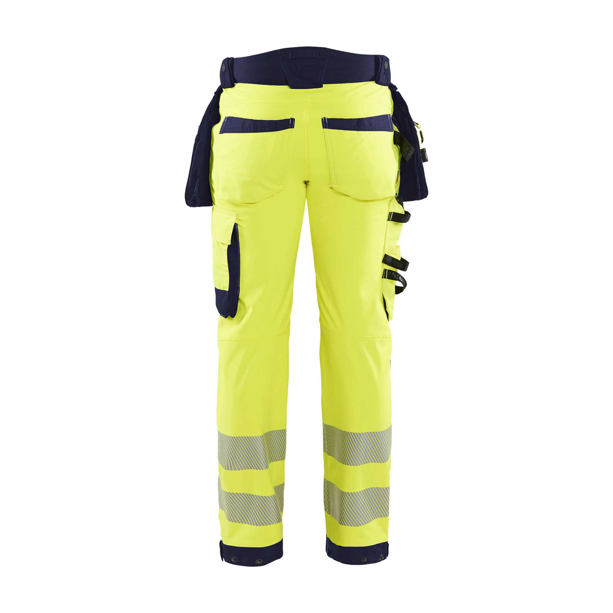 BLAKLADER 18202513 | Hi vis Softshell Trousers Hi Vis Reflective Work Trousers Men - Waterproof