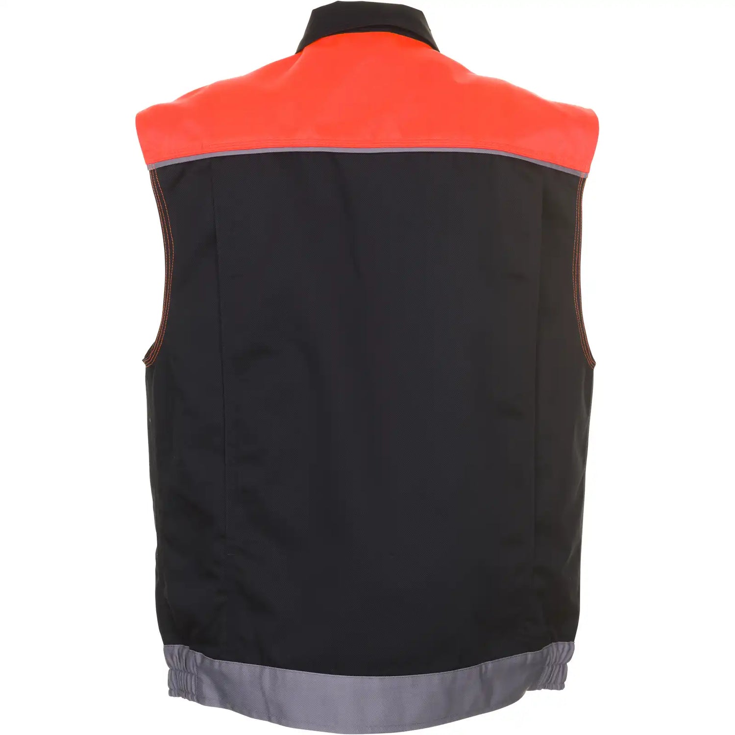 Planam Visline Weste schwarz/orange/zink XS schwarz/orange/zink - Produktbild ohne Model