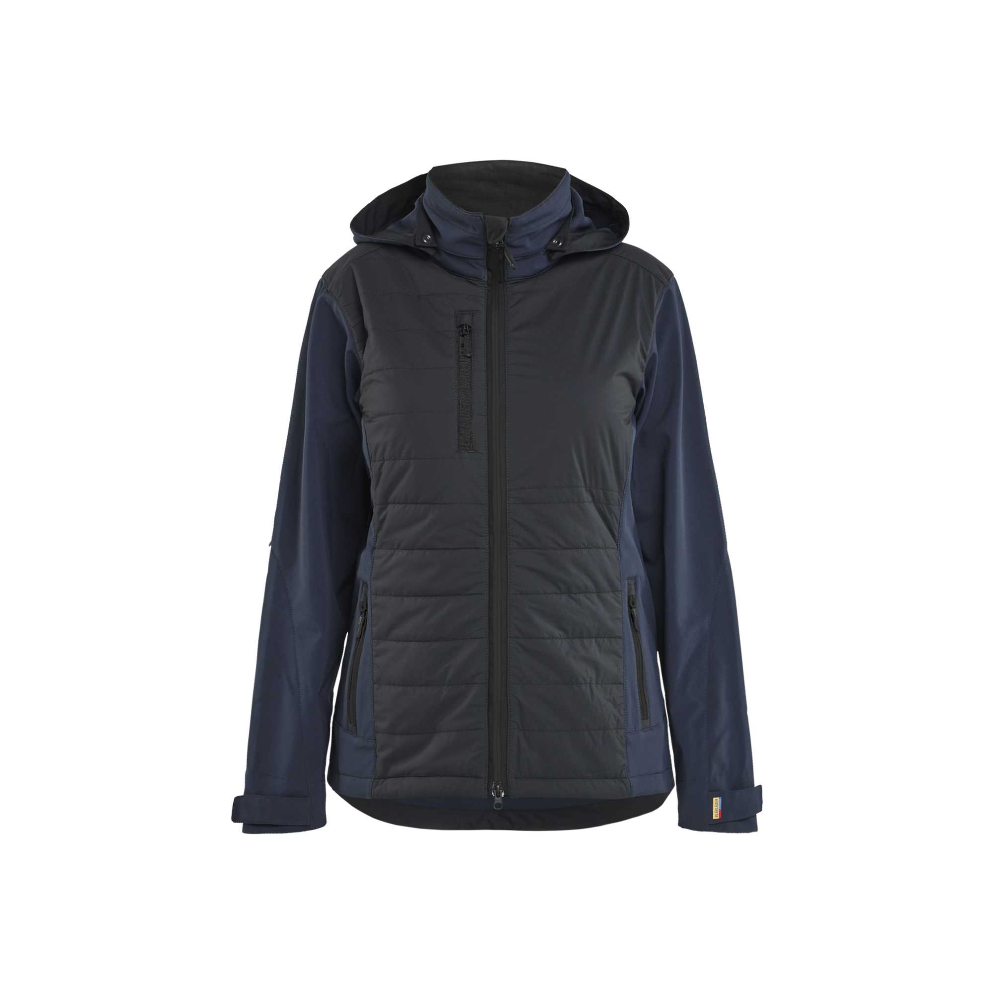 BLAKLADER 47332513 Women's Hybrid Jacket Hi Vis Reflective Softshell Work Jacket WOMEN - Waterproof