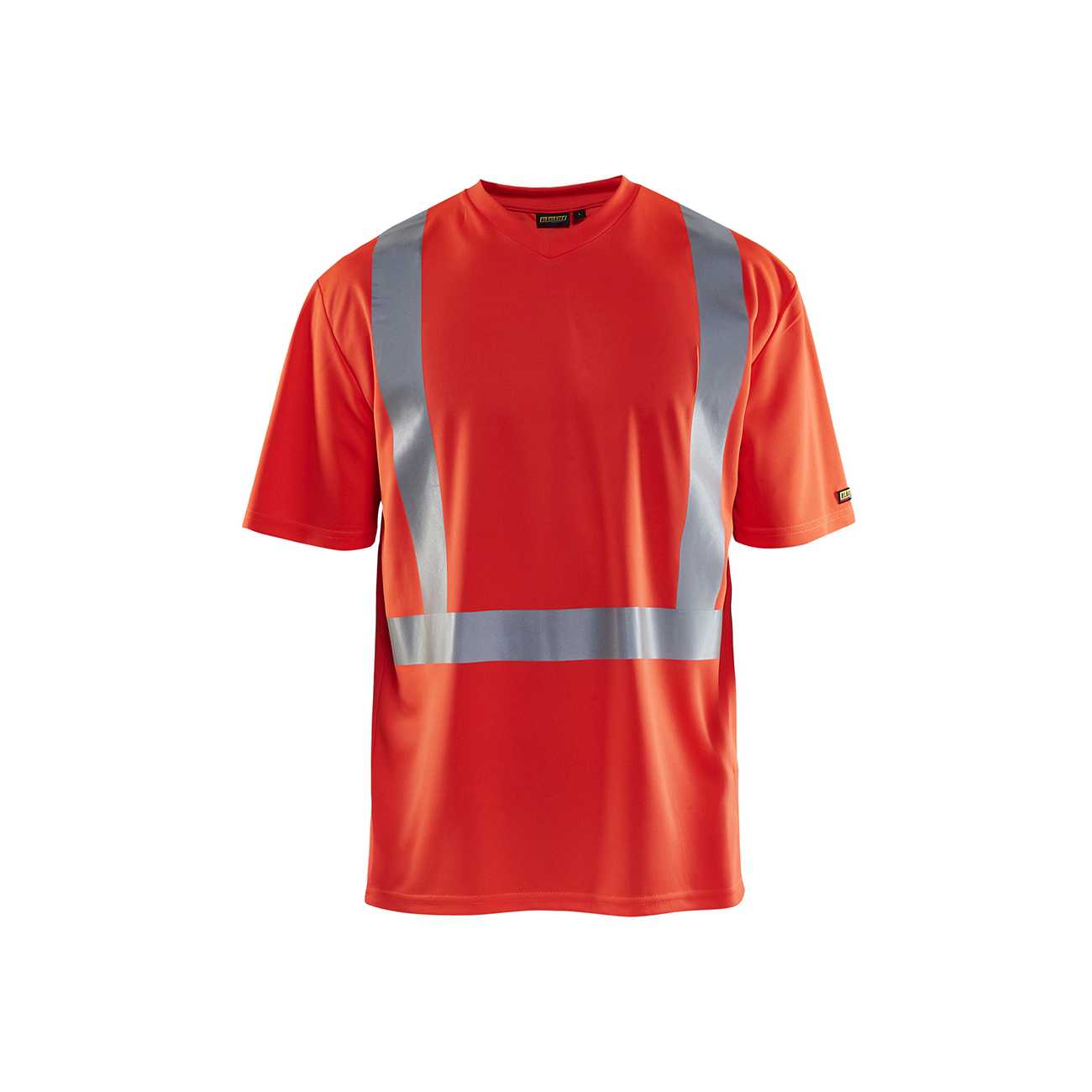 BLAKLADER 33821011 UV T SHIRT HI VIS Hi Vis Reflective Short Sleeve Work T-Shirt MEN - 100% Polyester