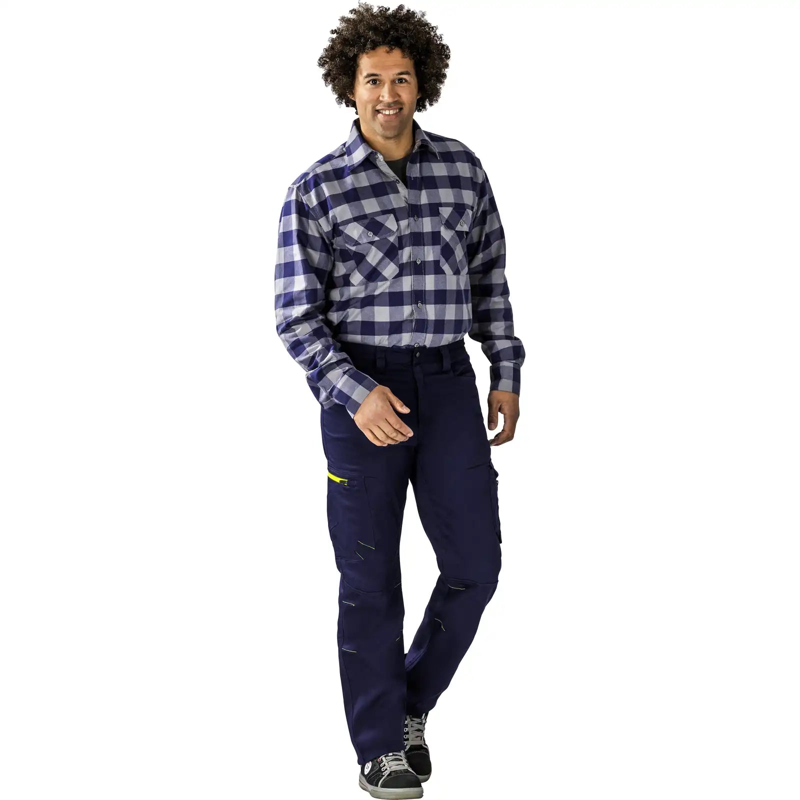 Planam PLANAM Stretchline Bundhose marine 102 marine - Produktbild mit Model