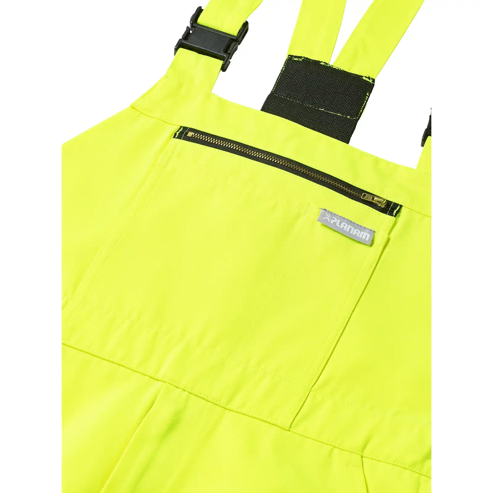 Planam Warnschutz Latzhose uni orange 102 uni orange - Extra Detailbild