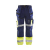 BLAKLADER 15081860 Hi Vis trousers X1500 Hi Vis Reflective Work Trousers Men - Twill Fabric