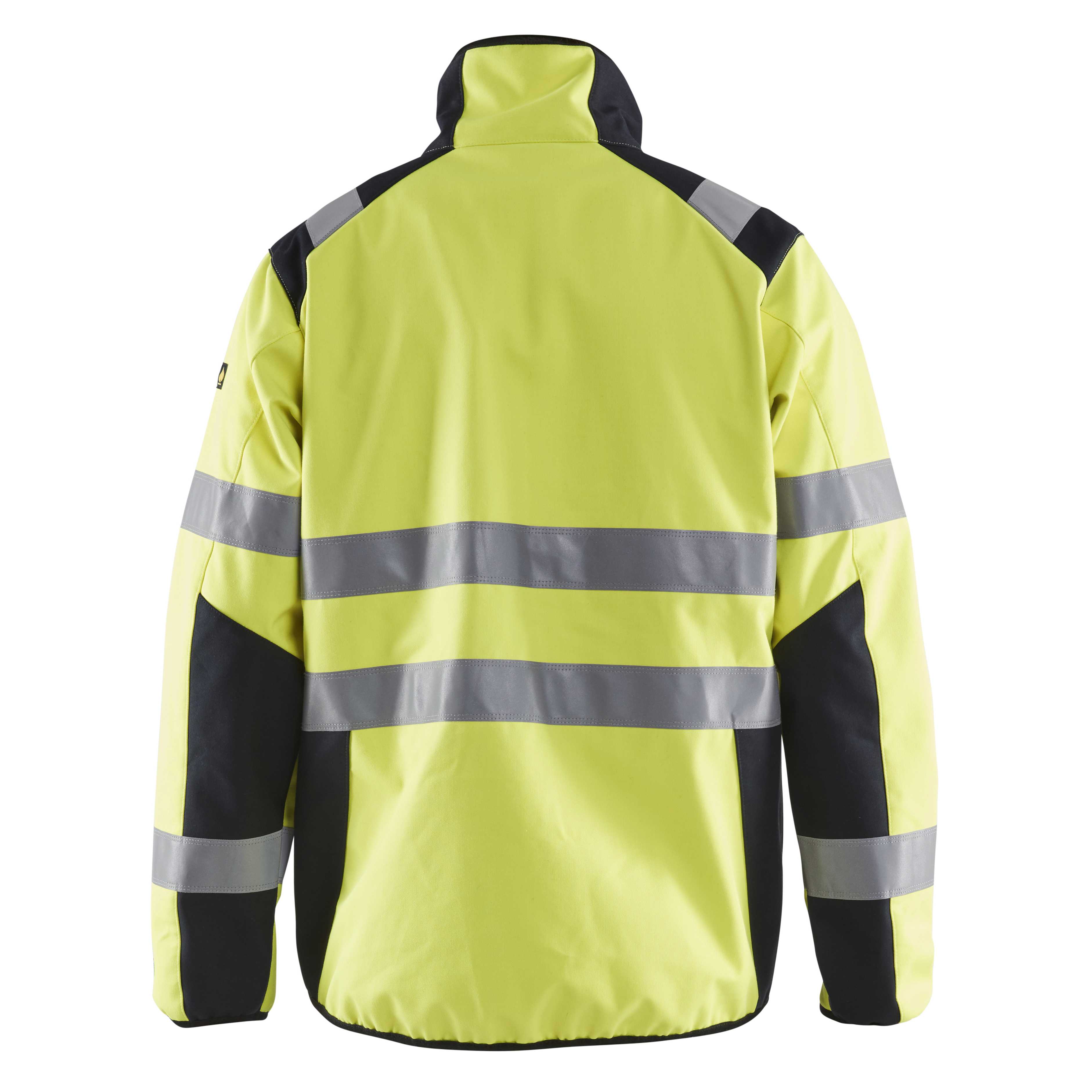 BLAKLADER 49481560 Multinorm softshell jacket Hi Vis Reflective Softshell Work Jacket MEN - Flame Resistant