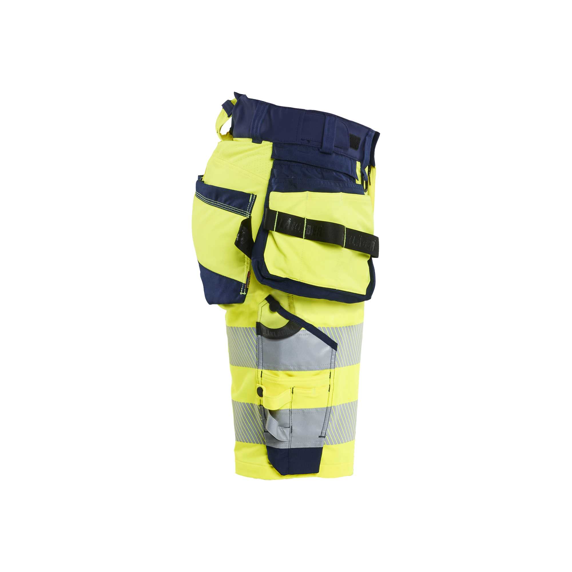 BLAKLADER 70201648 | Women's Hi Vis shorts 4 way stretch Hi Vis Reflective Work Shorts Women - Double Weave