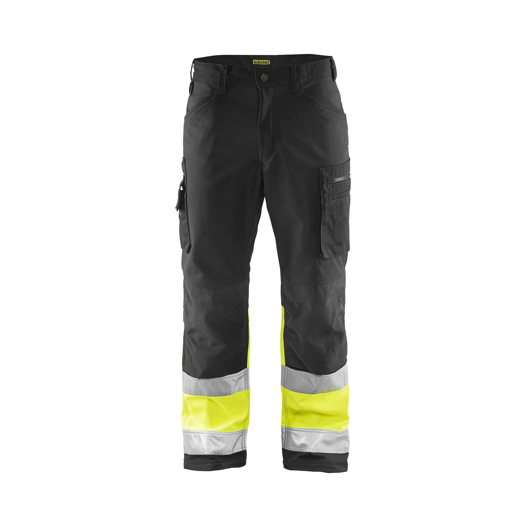 BLAKLADER 15622517 | Hi Vis Softshell trousers Hi Vis Reflective Work Trousers Men - Waterproof