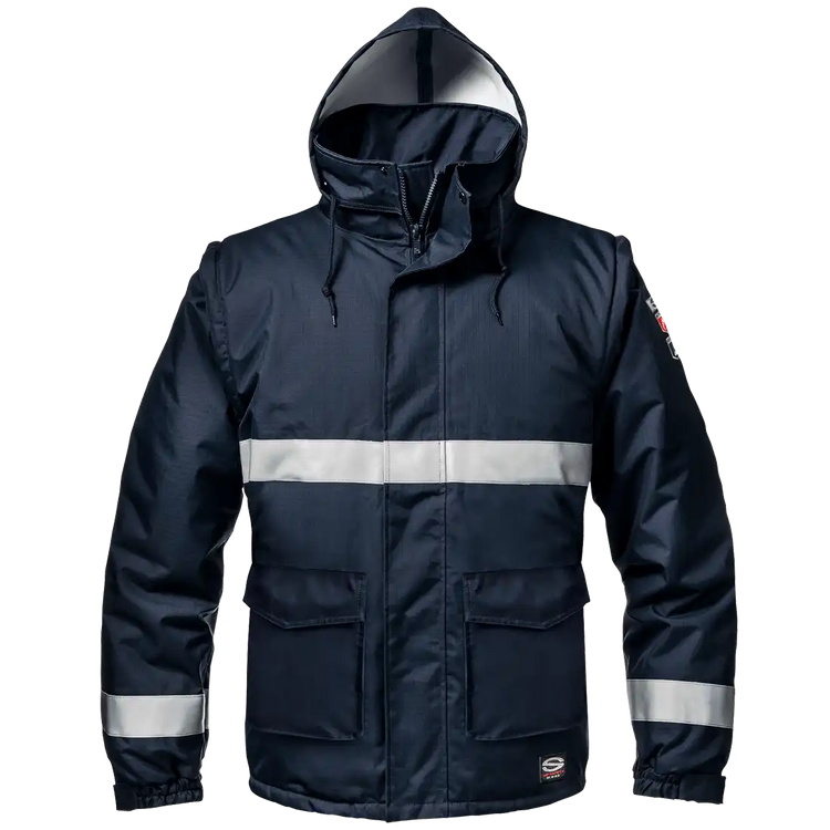 SIR SAFETY MICROLINES Water Repellent Pilot Jacket Men - Removable Sleeves
