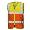 SIR SAFETY NIBBIO Hi Vis Reflective Work Waistcoat MEN - Zipper Closure